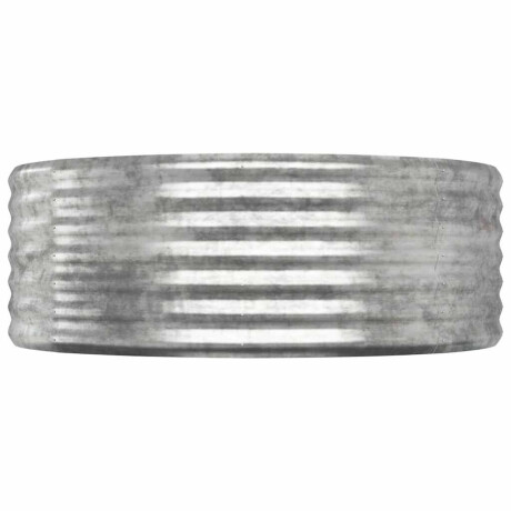 vidaXL Plantenbak 100x100x36 cm gegalvaniseerd staal zilverkleurig afbeelding3 - 1
