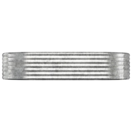 vidaXL Plantenbak 175x100x36 cm gegalvaniseerd staal zilverkleurig afbeelding3 - 1