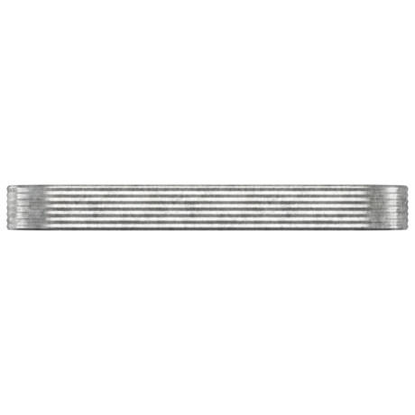 vidaXL Plantenbak 322x100x36 cm gegalvaniseerd staal zilverkleurig afbeelding3 - 1