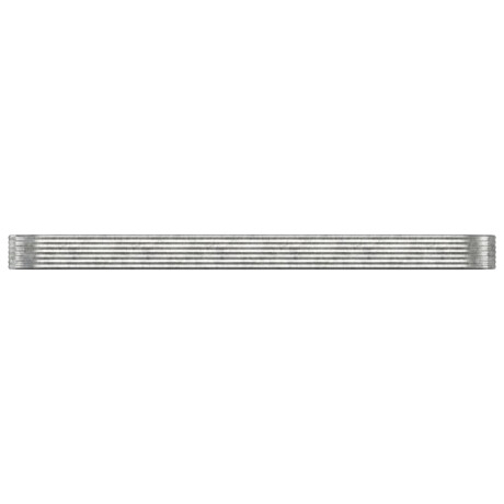 vidaXL Plantenbak 507x100x36 cm gepoedercoat staal zilverkleurig afbeelding3 - 1