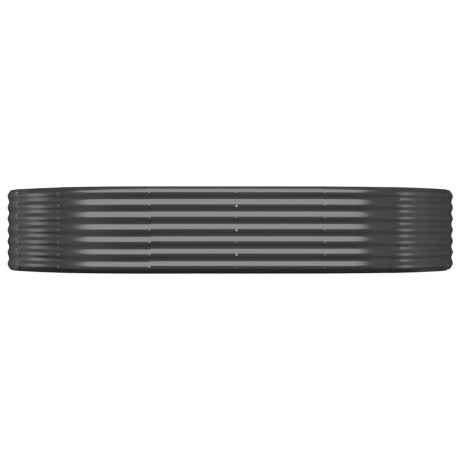 vidaXL Plantenbak 214x140x36 cm gegalvaniseerd staal antracietkleurig afbeelding3 - 1