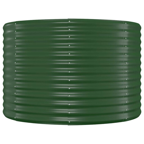 vidaXL Plantenbak 100x100x68 cm gegalvaniseerd staal groen afbeelding3 - 1