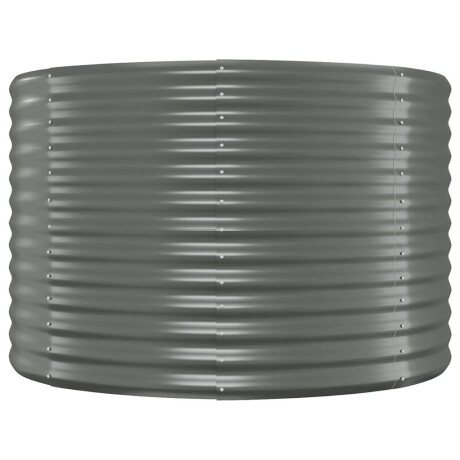 vidaXL Plantenbak 100x100x68 cm gegalvaniseerd staal grijs afbeelding3 - 1