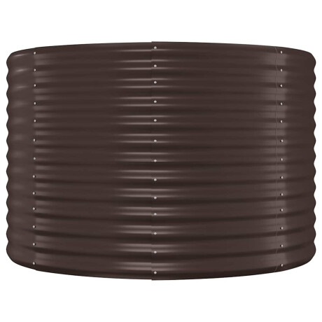 vidaXL Plantenbak 100x100x68 cm gegalvaniseerd staal bruin afbeelding3 - 1