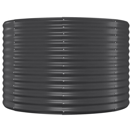 vidaXL Plantenbak 100x100x68 cm gegalvaniseerd staal antracietkleurig afbeelding3 - 1