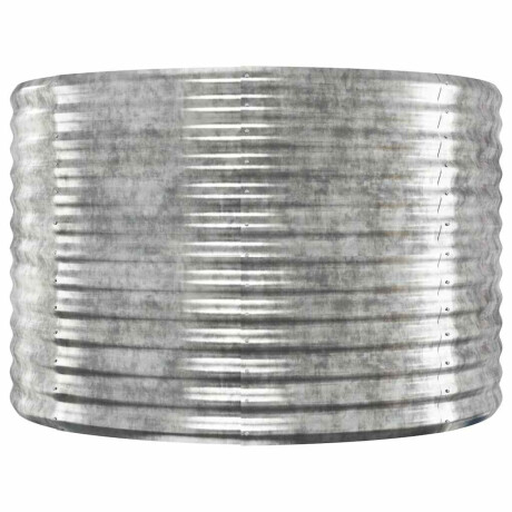 vidaXL Plantenbak 100x100x68 cm gegalvaniseerd staal zilverkleurig afbeelding3 - 1