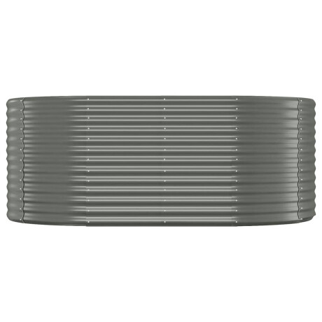 vidaXL Plantenbak 175x100x68 cm gegalvaniseerd staal grijs afbeelding3 - 1