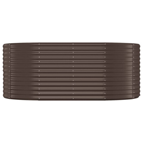 vidaXL Plantenbak 175x100x68 cm gepoedercoat staal bruin afbeelding3 - 1