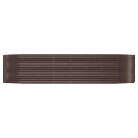 vidaXL Plantenbak 322x100x68 cm gegalvaniseerd staal bruin afbeelding3 - 1