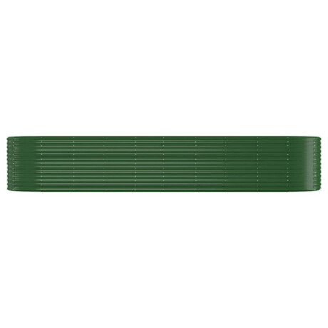 vidaXL Plantenbak 396x100x68 cm gegalvaniseerd staal groen afbeelding3 - 1