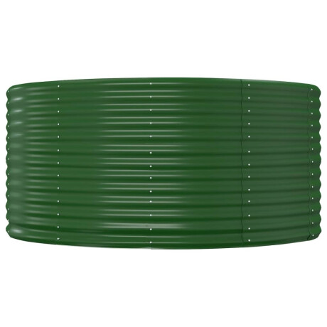vidaXL Plantenbak 140x140x68 cm gegalvaniseerd staal groen afbeelding3 - 1