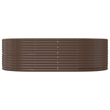 vidaXL Plantenbak 212x140x68 cm gegalvaniseerd staal bruin afbeelding3 - 1