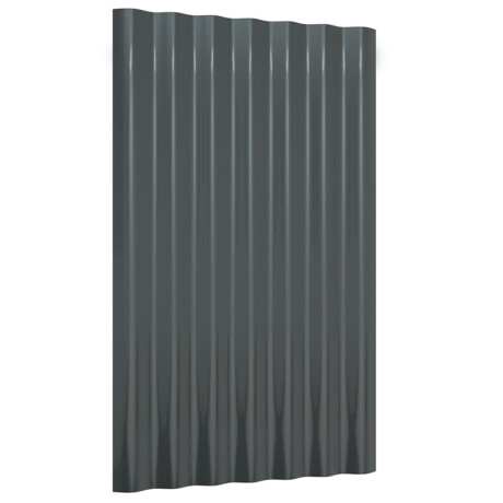 vidaXL Dakpanelen 36 st 60x36 cm gegalvaniseerd staal antracietkleurig afbeelding3 - 1