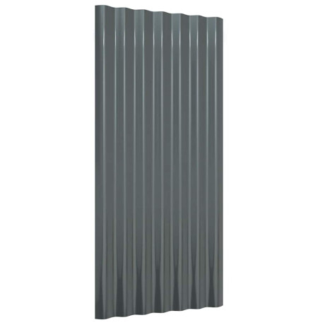 vidaXL Dakpanelen 36 st 80x36 cm gegalvaniseerd staal antracietkleurig afbeelding3 - 1