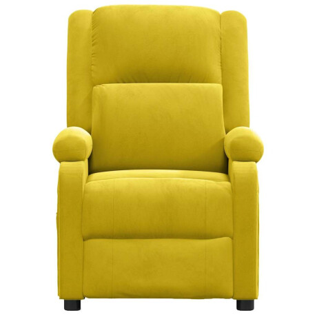 vidaXL Fauteuil verstelbaar fluweel geel afbeelding3 - 1