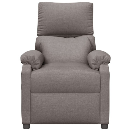 vidaXL Fauteuil verstelbaar stof taupe afbeelding3 - 1