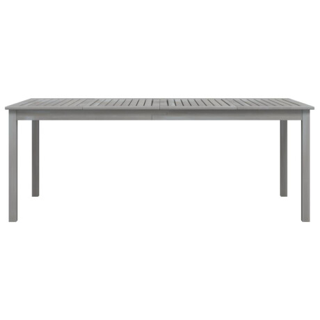 vidaXL Tuintafel 200x100x75 cm massief acaciahout grijs afbeelding3 - 1