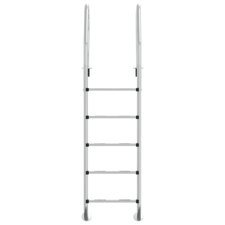 vidaXL Zwembadladder 54x38x211 cm 304 roestvrij staal afbeelding3 - 1