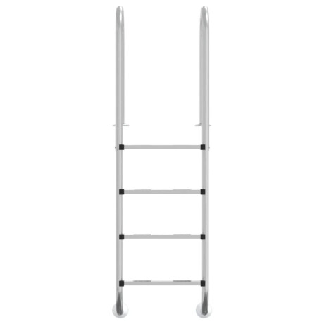 vidaXL Zwembadladder 54x38x184,5 cm 304 roestvrij staal afbeelding3 - 1