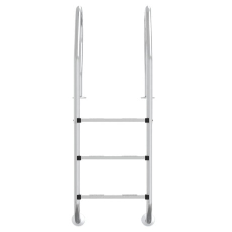 vidaXL Zwembadladder 54x38x158 cm 304 roestvrijstaal afbeelding3 - 1
