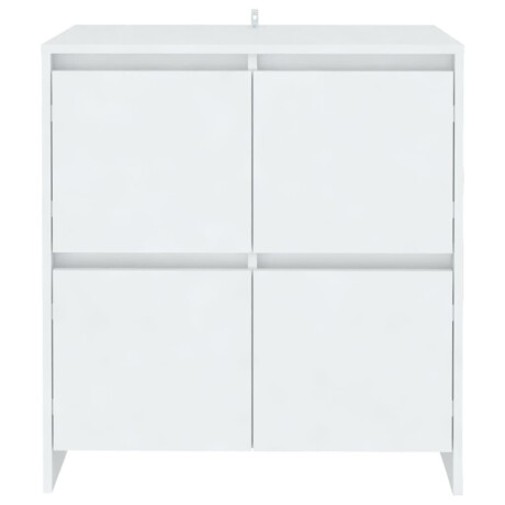 vidaXL Dressoirs 2 st 70x41x75 cm bewerkt hout wit afbeelding3 - 1