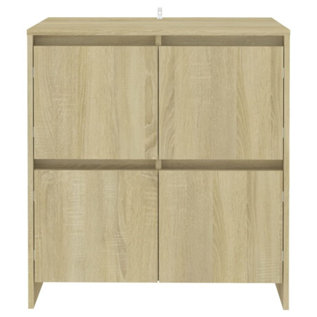 vidaXL Dressoirs 2 st 70x41x75 cm bewerkt hout sonoma eikenkleurig afbeelding3 - 1