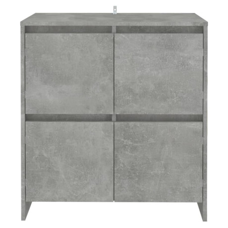 vidaXL Dressoirs 2 st 70x41x75 cm bewerkt hout betongrijs afbeelding3 - 1