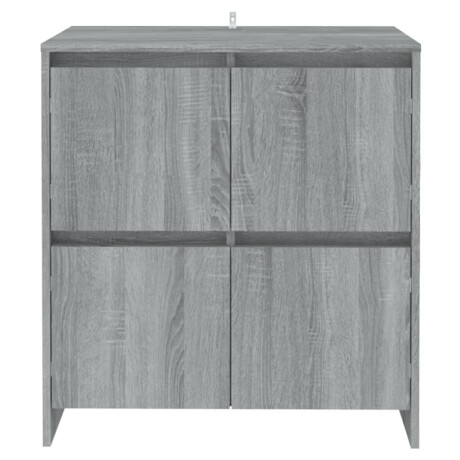 vidaXL Dressoirs 2 st 70x41x75 cm bewerkt hout grijs sonoma eikenkleur afbeelding3 - 1