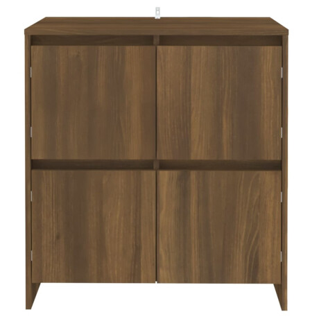 vidaXL Dressoirs 2 st 70x41x75 cm bewerkt hout bruin eikenkleur afbeelding3 - 1