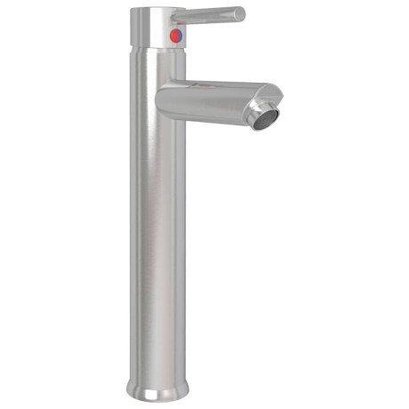 vidaXL Wastafel met kraan en pop-up afvoer gehard glas transparant afbeelding3 - 1