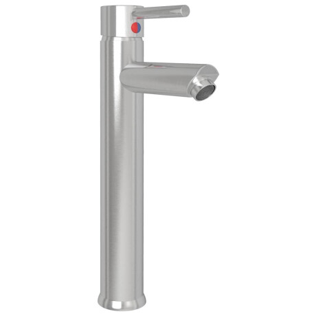 vidaXL Wastafel met kraan en pop-up afvoer gehard glas bruin afbeelding3 - 1