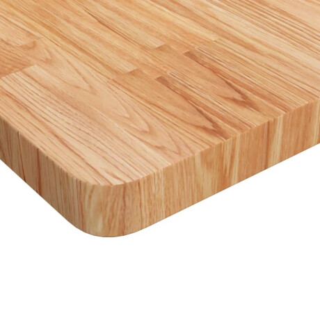 vidaXL Tafelblad vierkant 70x70x4cm massief eiken lichtbruin afbeelding3 - 1