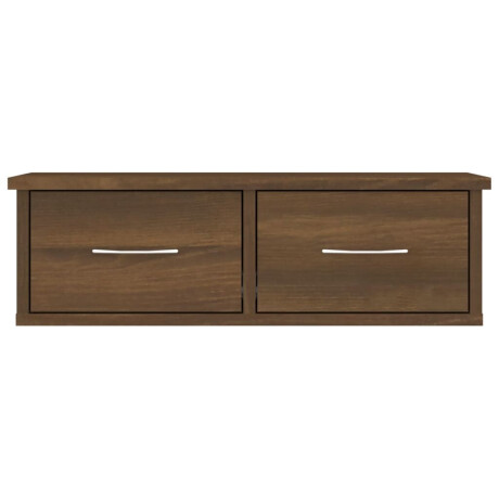 vidaXL Wandkast 60x26x18,5 cm bewerkt hout bruin eikenkleur afbeelding3 - 1