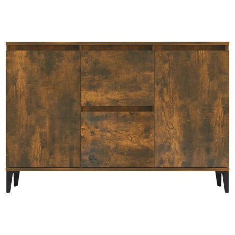 vidaXL Dressoir 102x35x70 cm bewerkt hout gerookt eikenkleurig afbeelding3 - 1