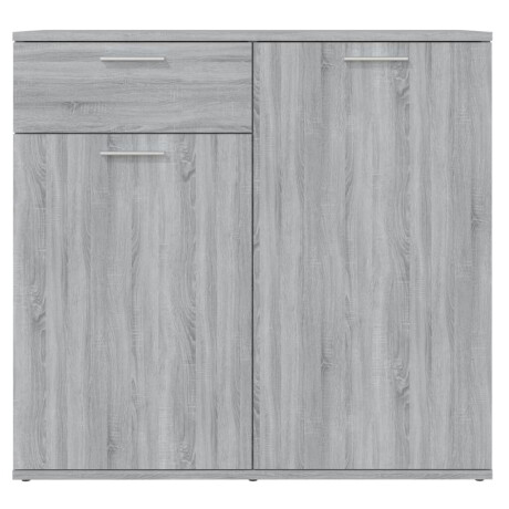 vidaXL Dressoir 80x36x75 cm bewerkt hout grijs sonoma eikenkleurig afbeelding3 - 1
