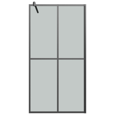 vidaXL Inloopdouchescherm 100x195 cm donker gehard glas afbeelding3 - 1