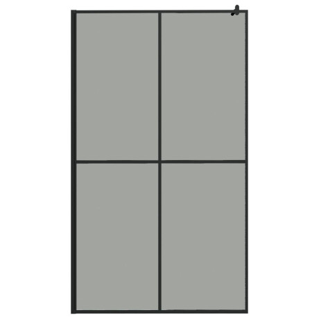 vidaXL Inloopdouchescherm 118x190 cm donker gehard glas afbeelding3 - 1