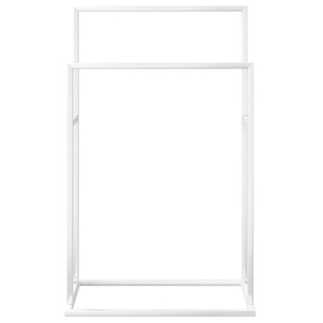vidaXL Handdoekenrek vrijstaand 48x24x78,5 cm ijzer wit afbeelding3 - 1