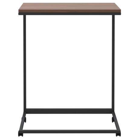 vidaXL Bijzettafel met wieltjes 55x35x70 cm bewerkt hout zwart afbeelding3 - 1