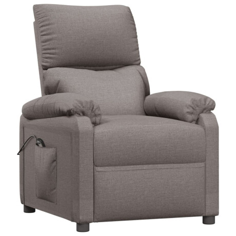 vidaXL Fauteuil verstelbaar elektrisch stof taupe afbeelding3 - 1