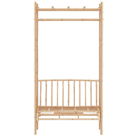 vidaXL Tuinbank met pergola 116 cm bamboe afbeelding3 - 1