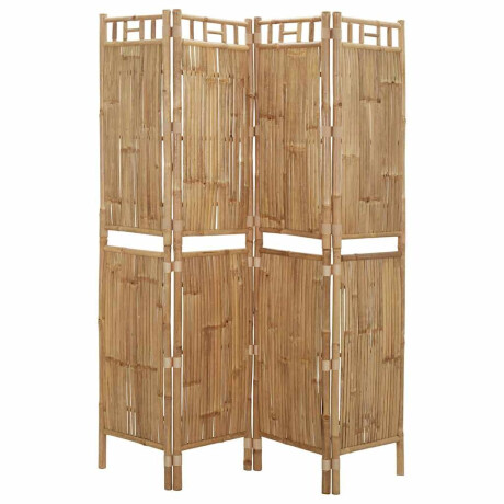 vidaXL Kamerscherm met 4 panelen 160x180 cm bamboe afbeelding3 - 1