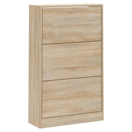 vidaXL Schoenenkast 63x24x103 cm bewerkt hout sonoma eikenkleurig afbeelding3 - 1