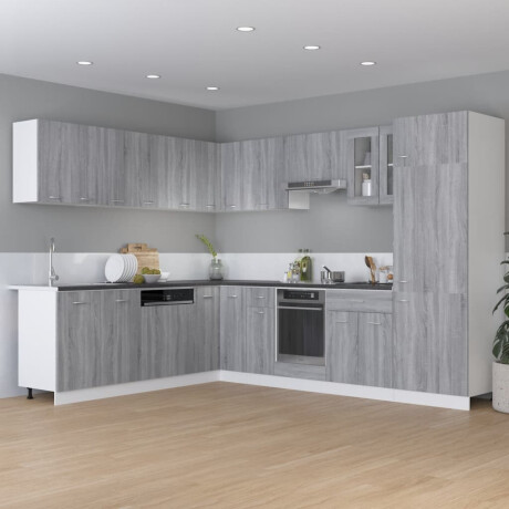 vidaXL Hangkast Lyon 50x31x60 cm bewerkt hout grijs sonoma eikenkleurig afbeelding3 - 1