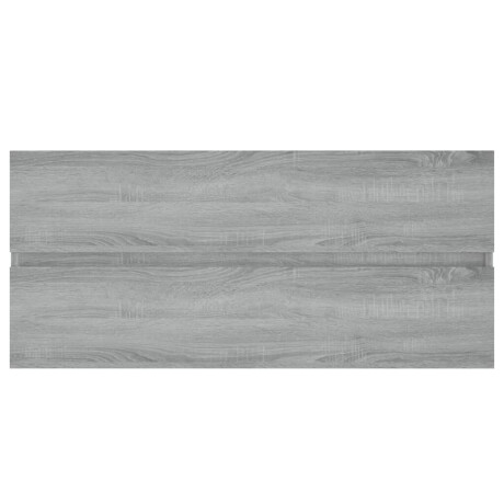 vidaXL Wastafelkast 100x38,5x45 cm bewerkt hout grijs sonoma eiken afbeelding3 - 1
