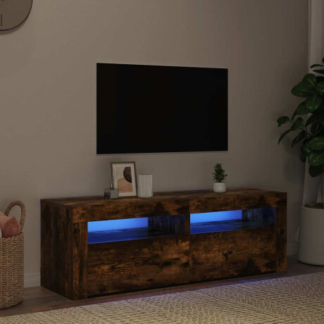 vidaXL Tv-meubel met LED-verlichting 120x35x40 cm sonoma eikenkleurig afbeelding3 - 1