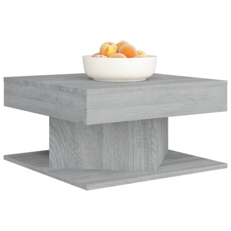 vidaXL Salontafel 57x57x30 cm bewerkt hout grijs sonoma eikenkleurig afbeelding3 - 1