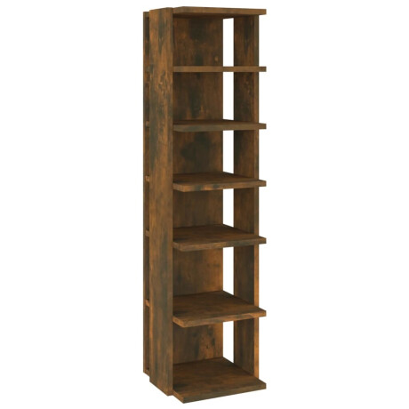 vidaXL Schoenenrekken 2 st 27,5x27x102 cm bewerkt hout gerookt eiken afbeelding3 - 1