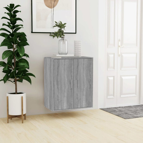 vidaXL Schoenenkast 60x35x70 cm bewerkt hout grijs sonoma eikenkleurig afbeelding3 - 1