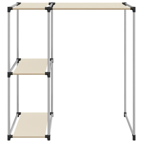 vidaXL Opbergrek voor boven wasmachine 87x55x90,5cm ijzer crèmekleurig afbeelding3 - 1
